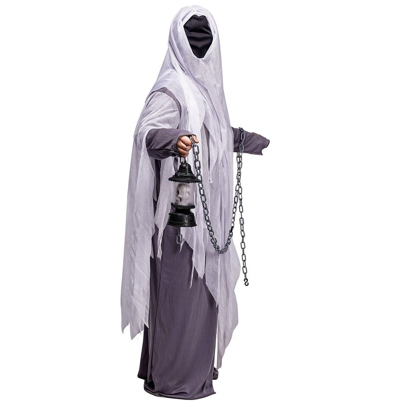 DSplay Unisex Ghost Costume Adult Hood Robe for Halloween Party - Image 4